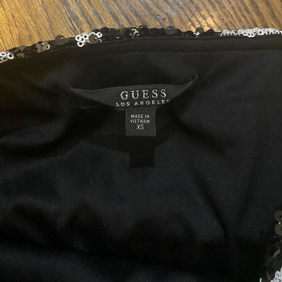 GUESS Mini Skirt Sequin Cheetah - Picture 3 of 4